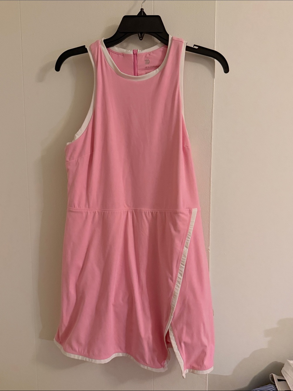 Target Pink Sleeveless Sport Dress with White Trim